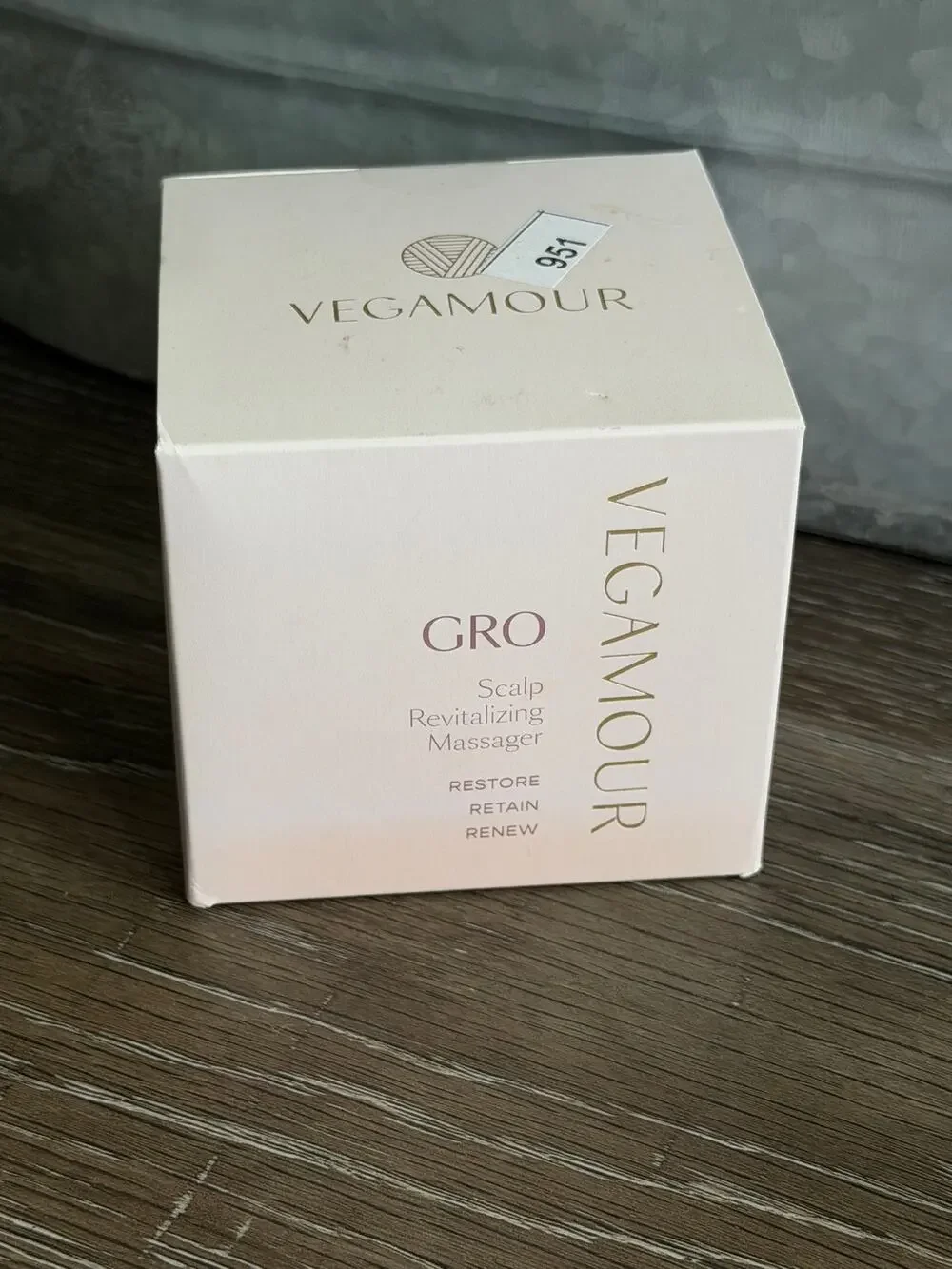 Vegamour GRO Scalp Revitalizing Massager Silicone Hair Scalp Brush New
